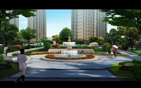 园林景观 住宅景观 园林效果图