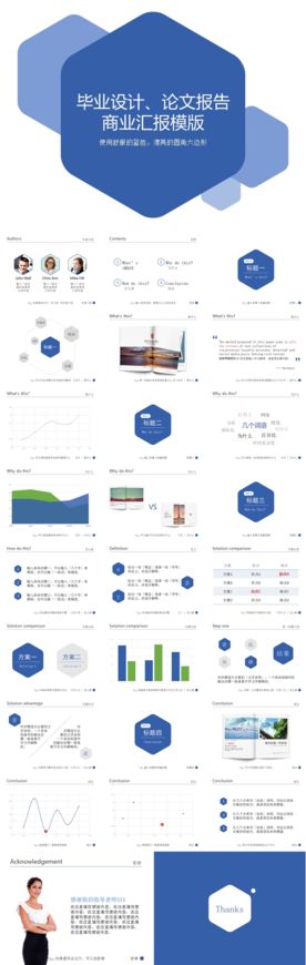 答辩论文商业PPT模板