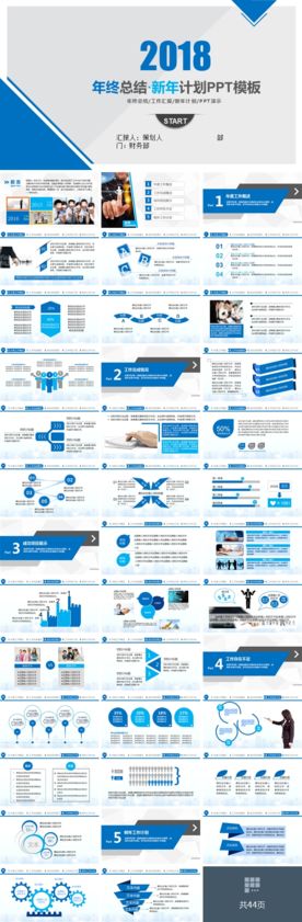 年终总结新年计划PPT模板
