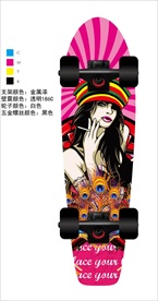 滑板 双翘板 大鱼板 小鱼板