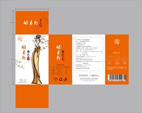 苦瓜酵素粉包装盒平面图