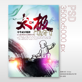少儿太极拳海报
