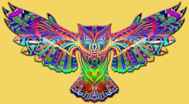 超巨大异域民族风猫头鹰