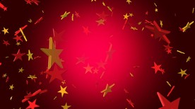 红色背景五星动态视频