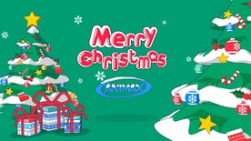 圣诞节开场片头 圣诞节视频背景