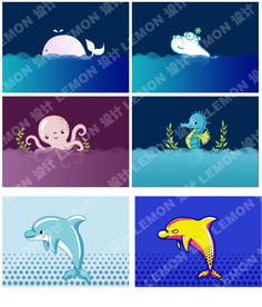 海洋动物插画