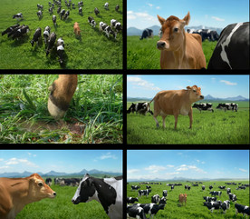 可爱的奶牛跳舞视频素材