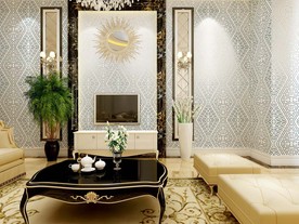 欧式家居 墙纸效果图片
