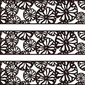 植物花形图案腰花