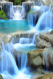 流水瀑布高清背景墙