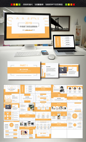 市场部运营报告PPT