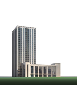 3D办公楼模型