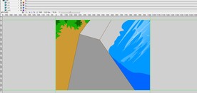 大水坝的旁边景物动画