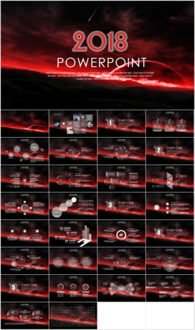 2018年终总结汇报PPT模板