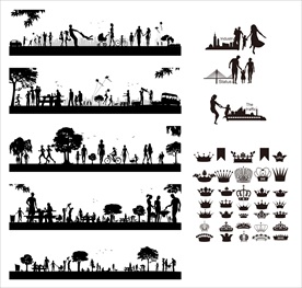 人物素材 城市元素 桥