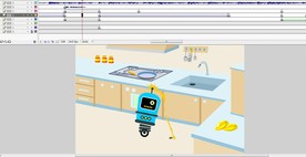 智能机器人自动清洁动画24秒