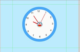 机械猫多拉A梦时钟在动1分钟