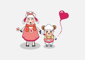 绵羊卡通吉祥物