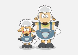 绵羊卡通吉祥物