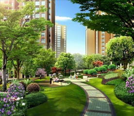 园林景观 住宅景观 园林效果图
