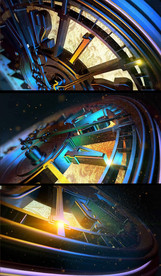 高清动态时钟秒针旋转视频素材