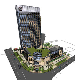 酒店商业SU模型