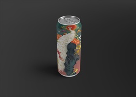 国风易拉罐包装设计展示样机图片