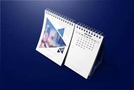 一键改图高档台历效果图