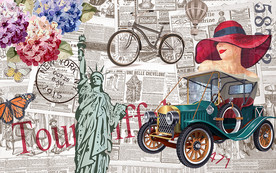 欧式复古背景墙