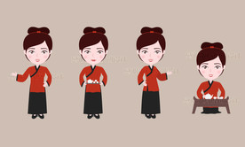 古装美女 茶艺师