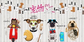 宠物装饰画背景墙