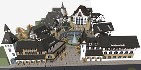 西方古典商业SU模型