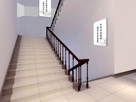 单位文化建设设计效果图-楼道