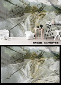 涂鸦风景壁纸大型背景墙壁画