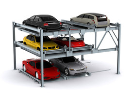 立体停车设备-地面三层