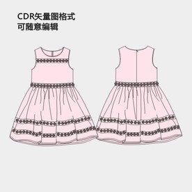 无袖背心连衣裙裙子