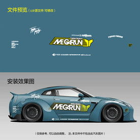 简约炫酷赛车贴轿车汽车装饰拉花