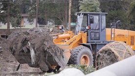施工作业 装载机实拍