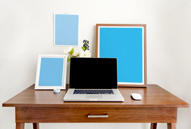 笔记本办公VI样机图片