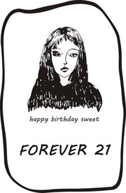 永远21美女半身像雕刻矢量图