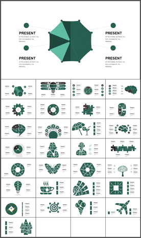 商务数据图表分析年终总结PPT
