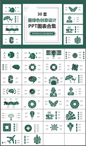 商务数据图表分析年终总结PPT