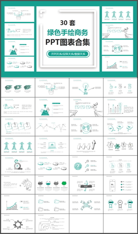 商务数据图表分析年终总结PPT