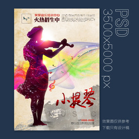 小提琴海报