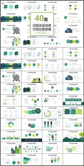 商务数据图表分析年终总结PPT