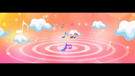 LED卡通音符背景