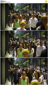 芝加哥街道行人