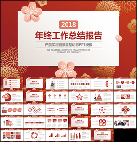 年终工作总结报告PPT模板