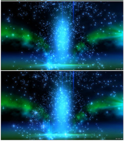 4K蓝绿色大气粒子星空特效背景