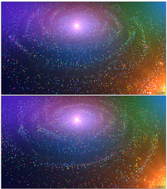 4K宇宙星空彩色粒子星云视频